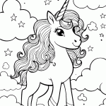 unicornio para colorir