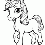 unicornio para colorir