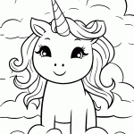 unicornio para colorir