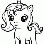 unicornio para colorir