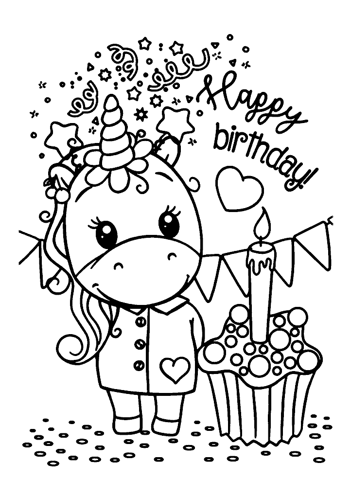 unicornio para colorir