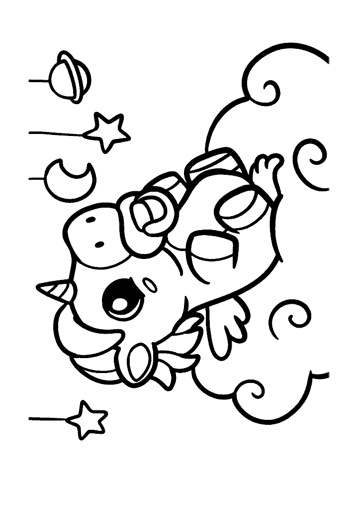 unicornio para colorir