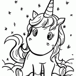 unicornio para colorir