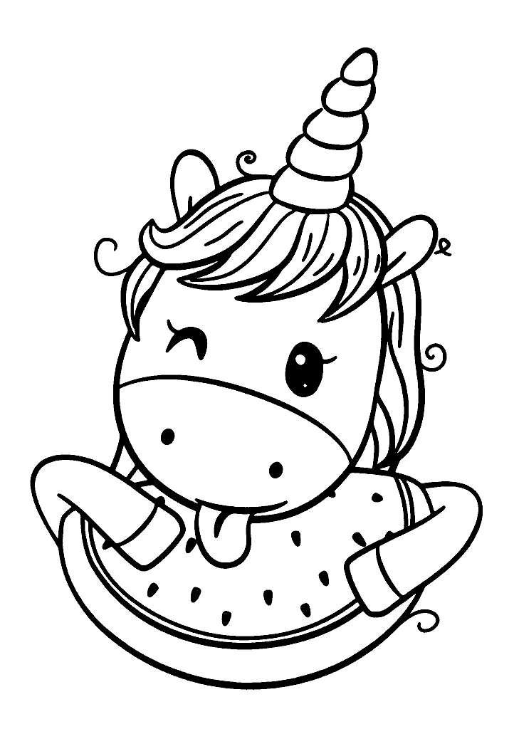 unicornio para colorir
