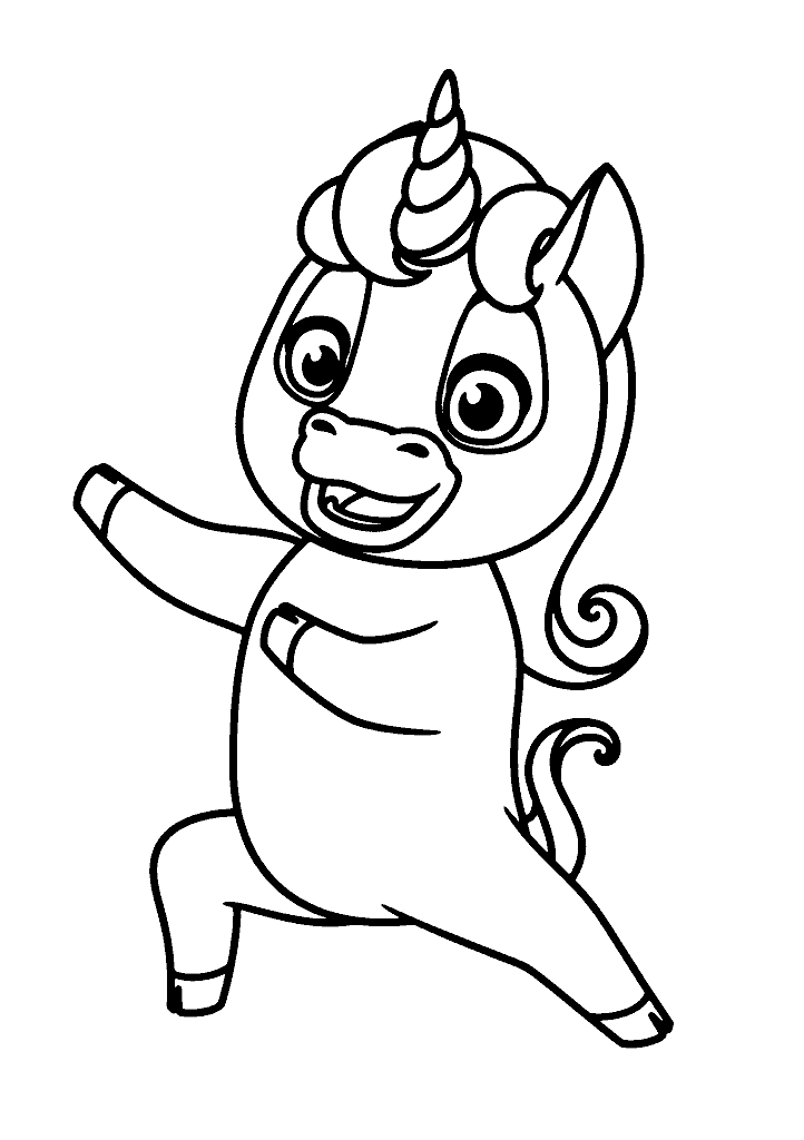 unicornio para colorir