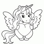 unicornio para colorir