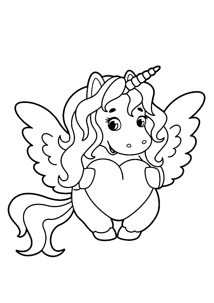 unicornio para colorir
