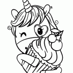 unicornio para colorir