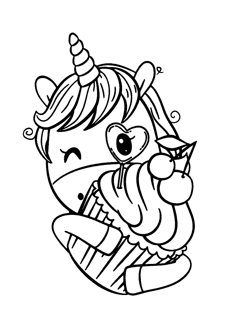 unicornio para colorir