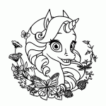 unicornio para colorir