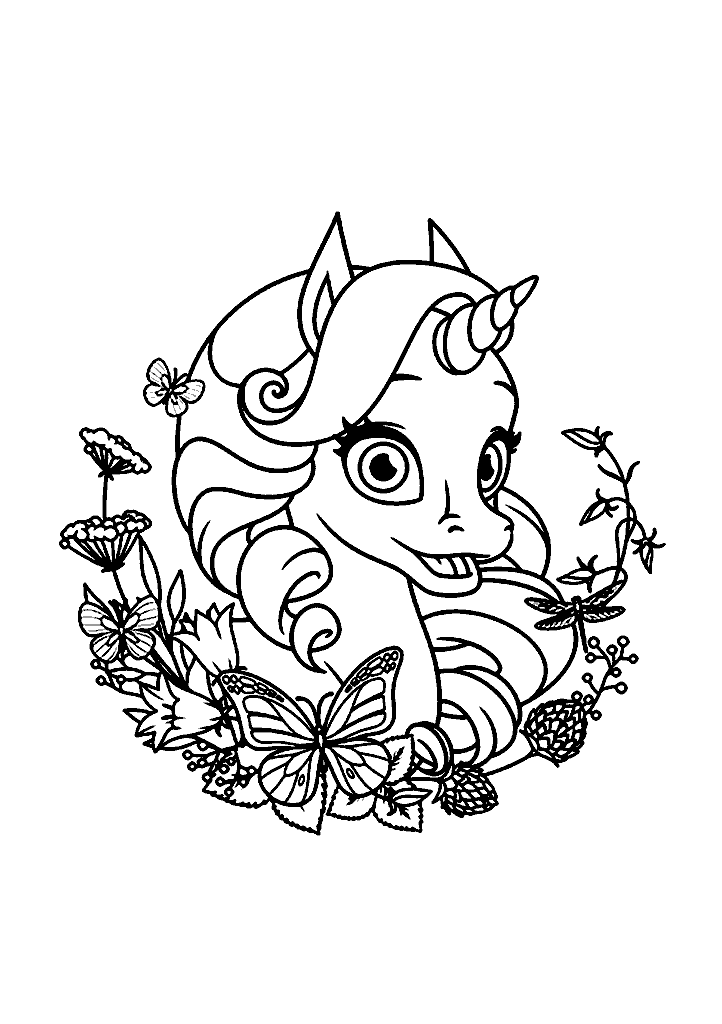 unicornio para colorir