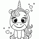 unicornio para colorir