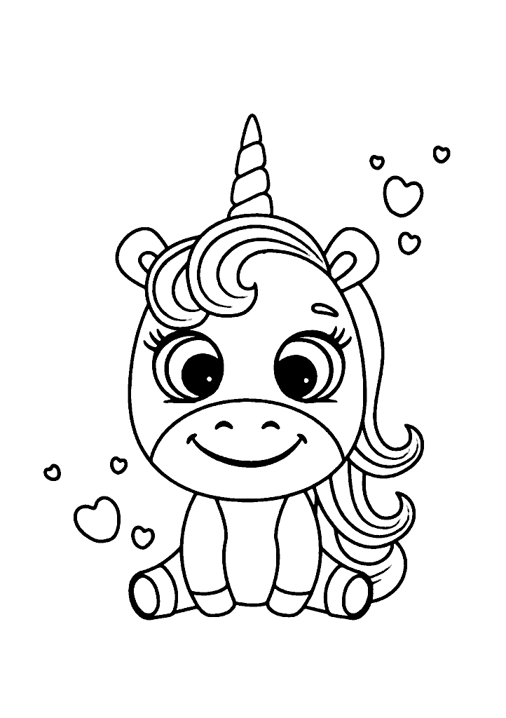unicornio para colorir