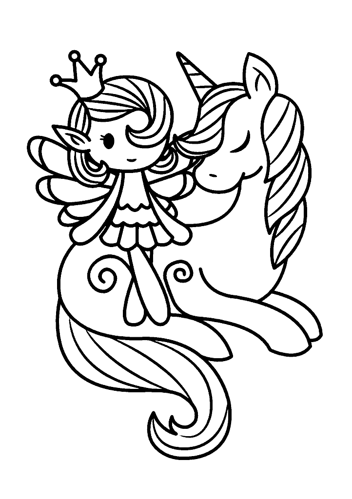 unicornio para colorir