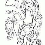 unicornio para colorir