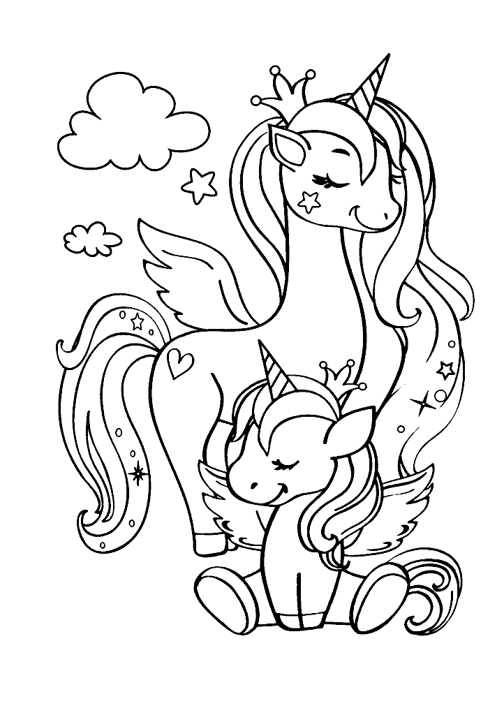 unicornio para colorir