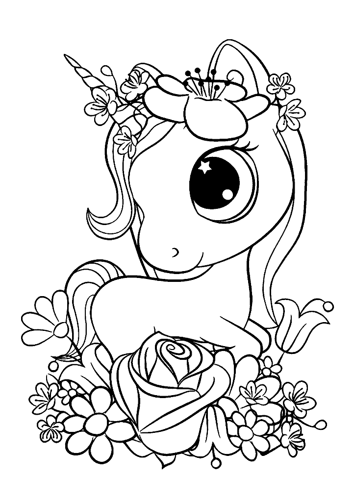 unicornio para colorir