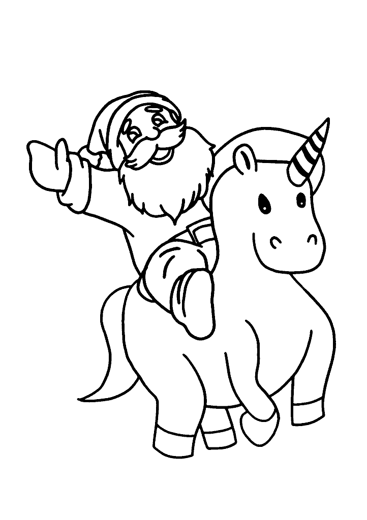 unicornio para colorir