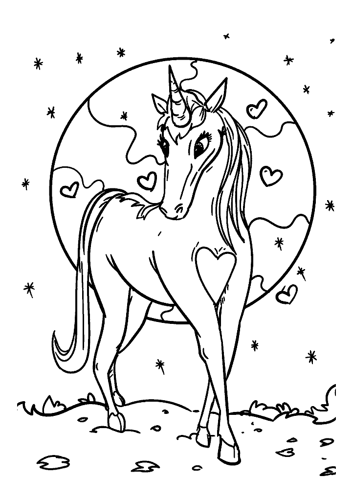 unicornio para colorir