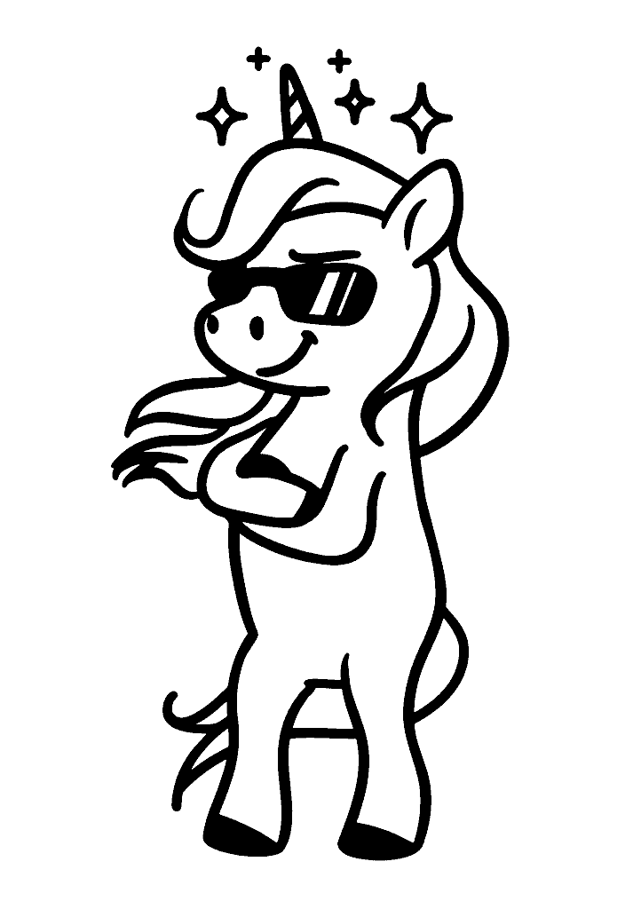 unicornio para colorir