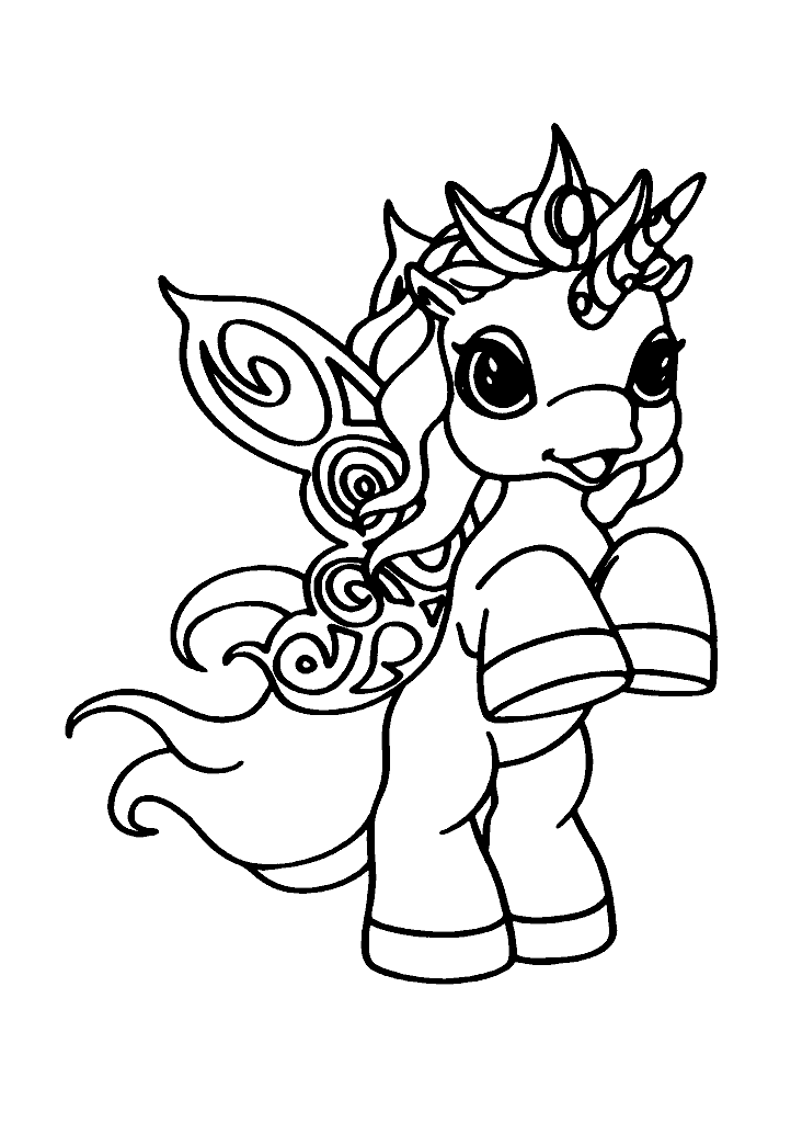 unicornio para colorir