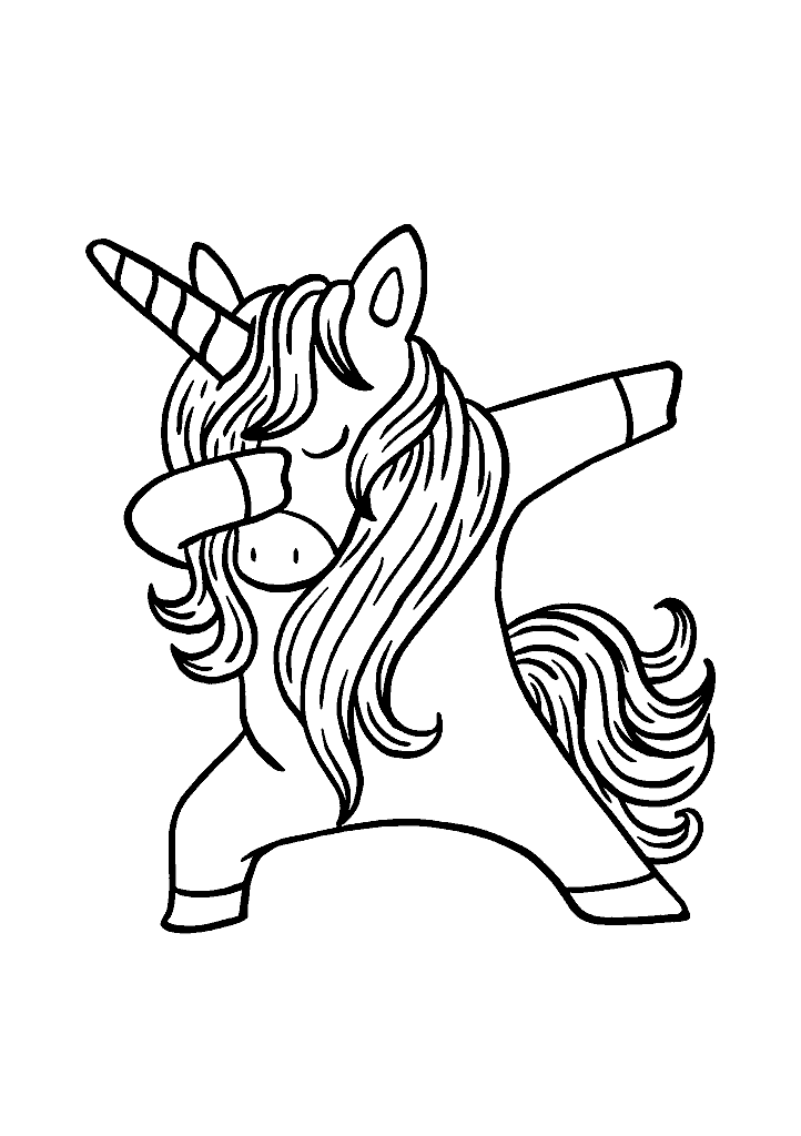 unicornio para colorir