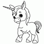 unicornio para colorir