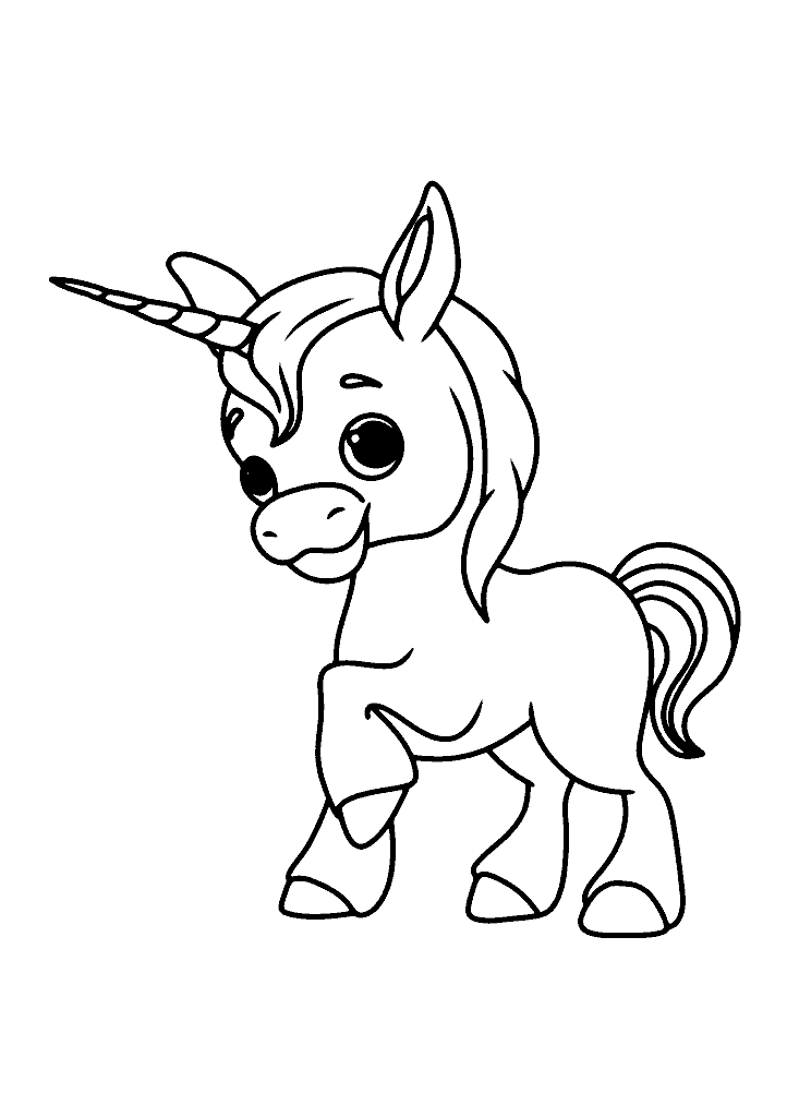 unicornio para colorir
