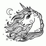 unicornio para colorir