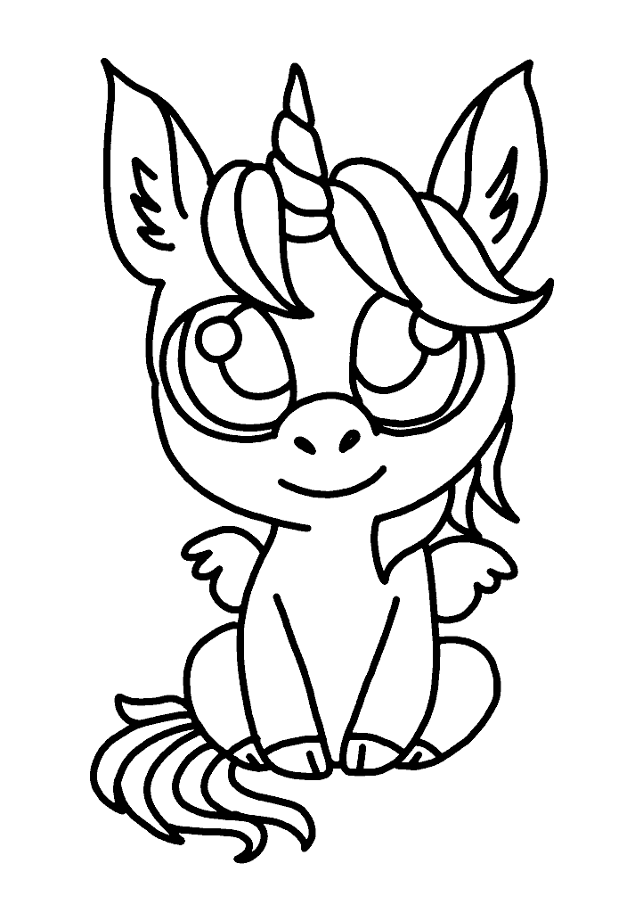 unicornio para colorir