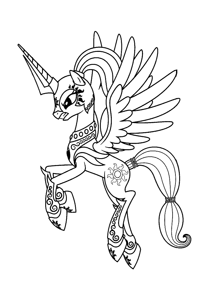 unicornio para colorir