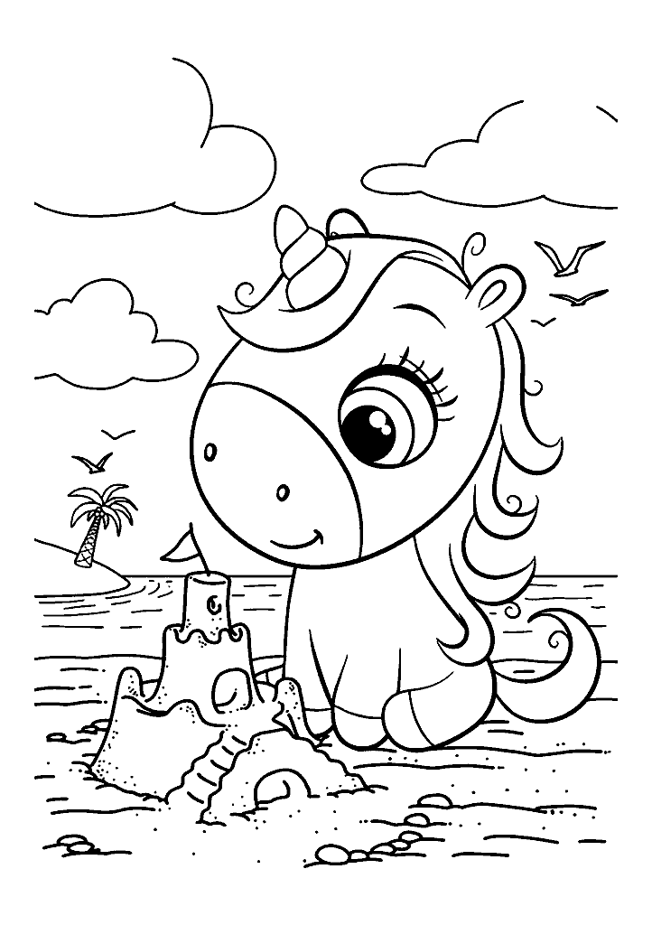 unicornio para colorir