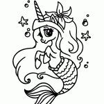 unicornio para colorir