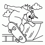 unicornio para colorir