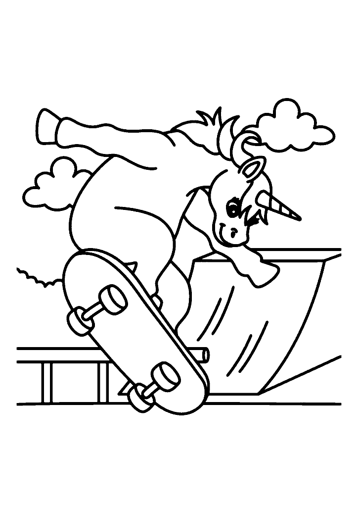 unicornio para colorir