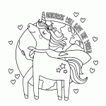 unicornio para colorir
