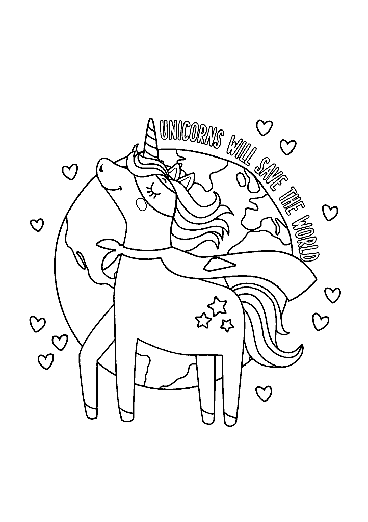 unicornio para colorir