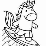 unicornio para colorir