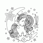 unicornio para colorir
