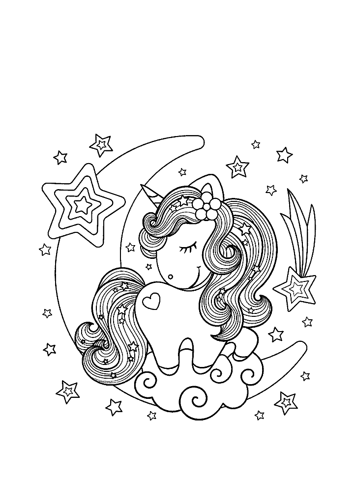 unicornio para colorir