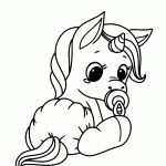 unicornio para colorir