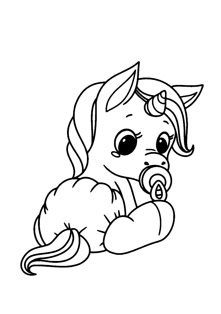 unicornio para colorir