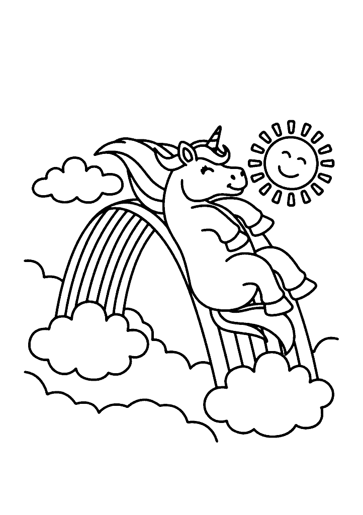 unicornio para colorir