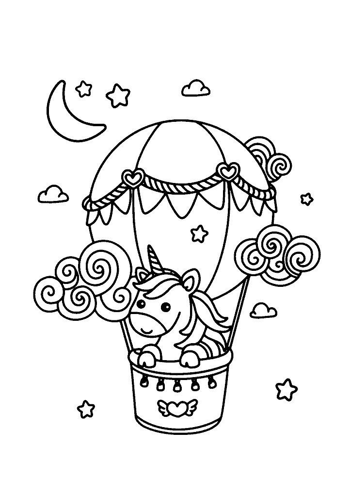 unicornio para colorir