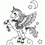 unicornio para colorir