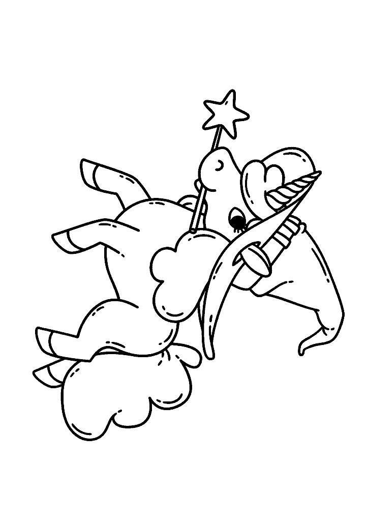 unicornio para colorir