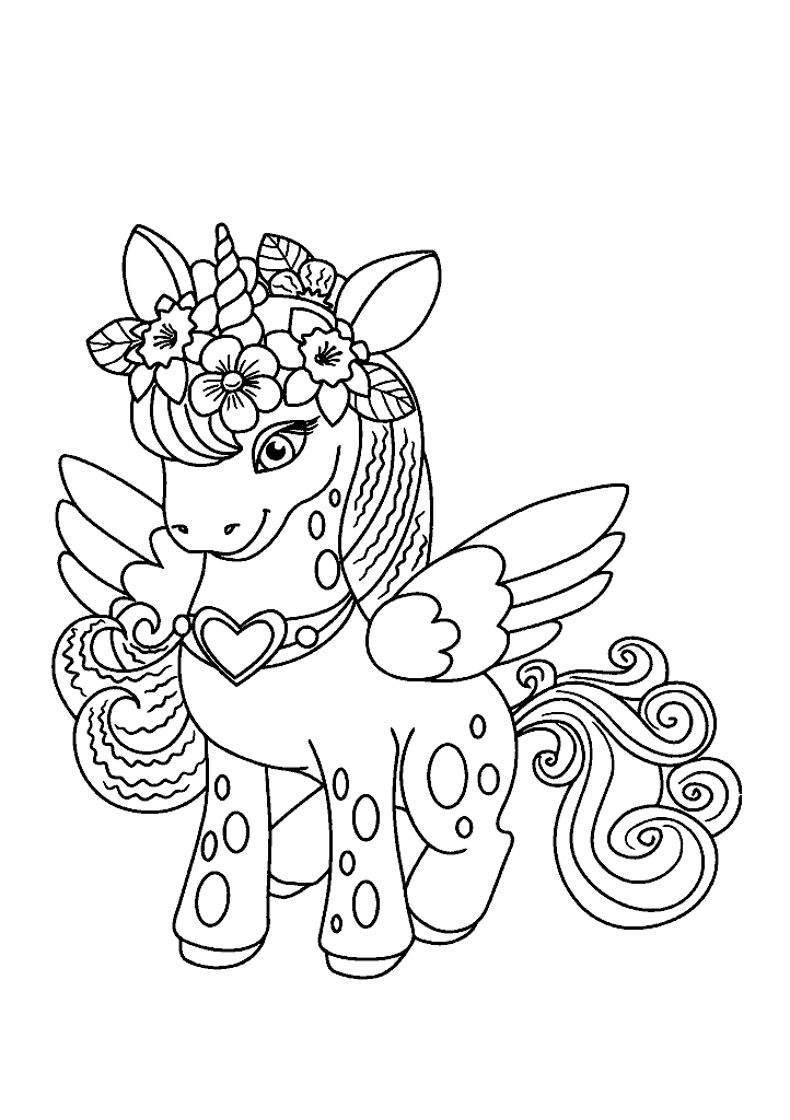 unicornio para colorir