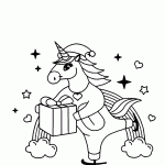unicornio para colorir