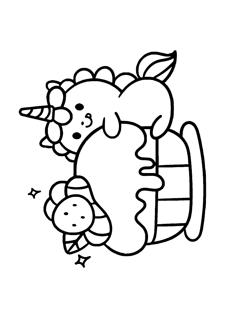 unicornio para colorir