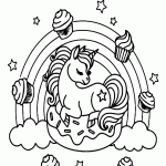 unicornio para colorir